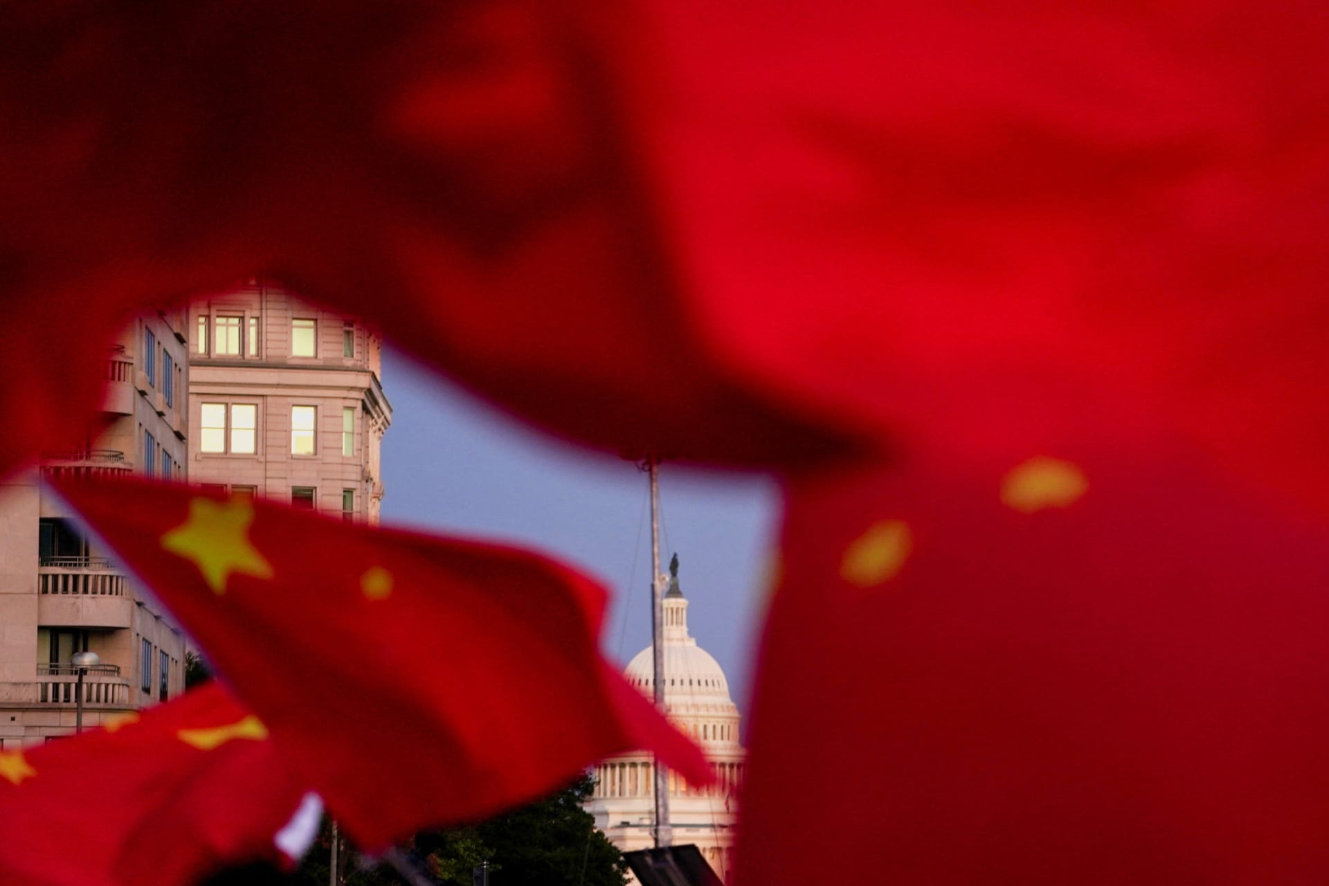 Demonstrations surrounding Chinese President Xi Jinping's state visit to the US, in Washington