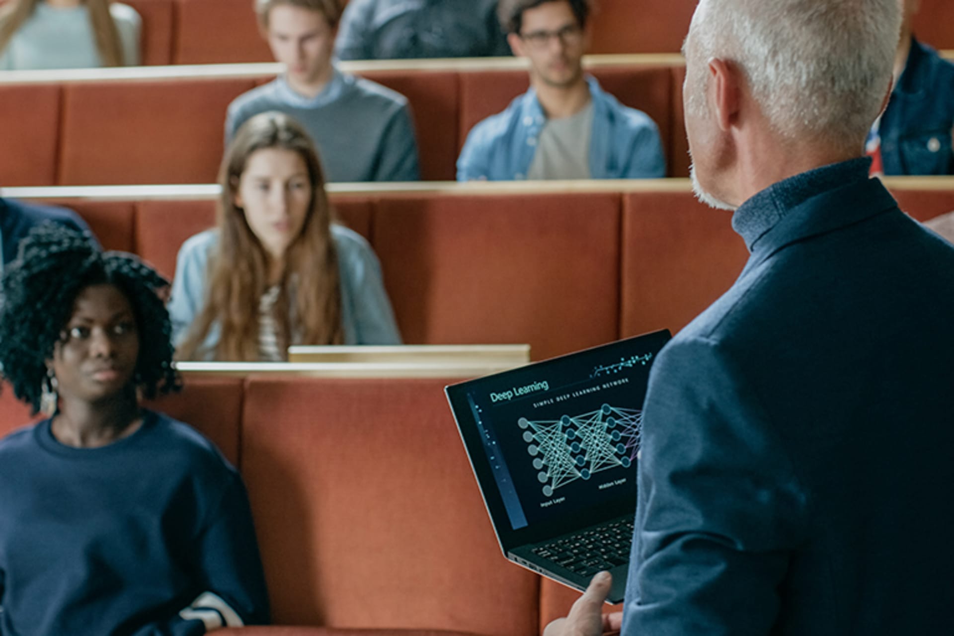 Teacher discussing AI in the classroom