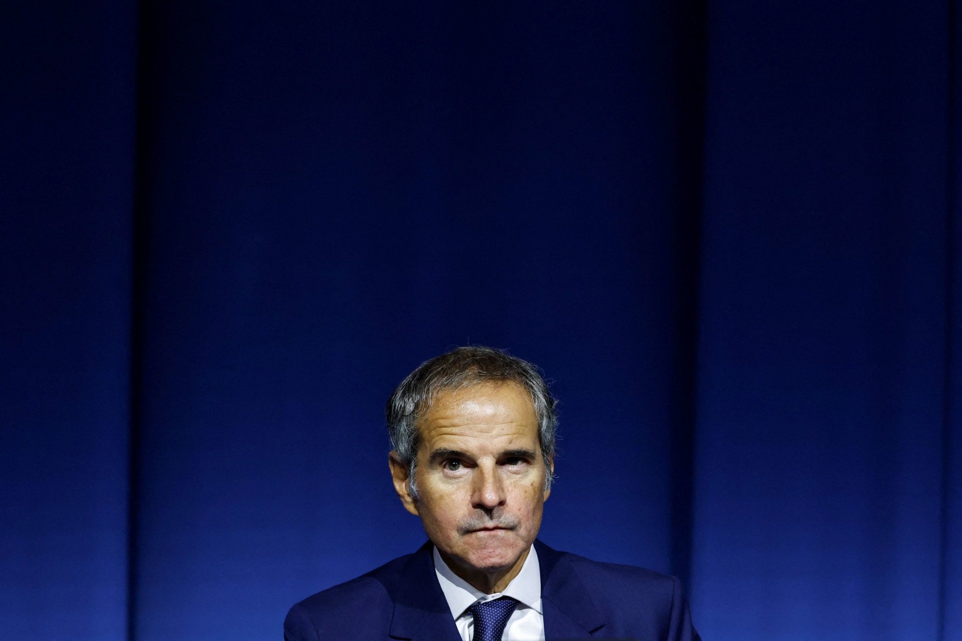 International Atomic Energy Agency Director General Rafael Grossi arrives on the opening day of the IAEA General Conference at the agency's headquarters in Vienna, Austria, September 14, 2026.