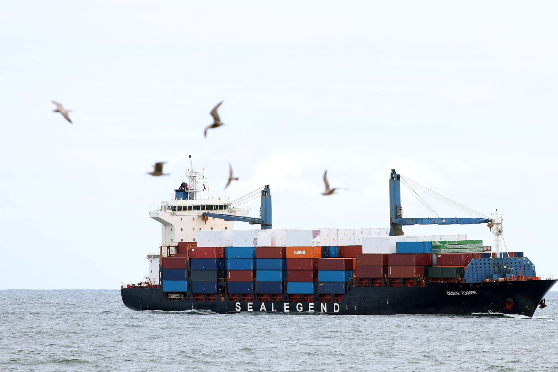 The Dubai Tower, a Chinese cargo ship, arrives in Teesport, Britain, September 9, 2026. This is China's first regular cargo service using a new arctic route from Asia to Europe through the Arctic Ocean.