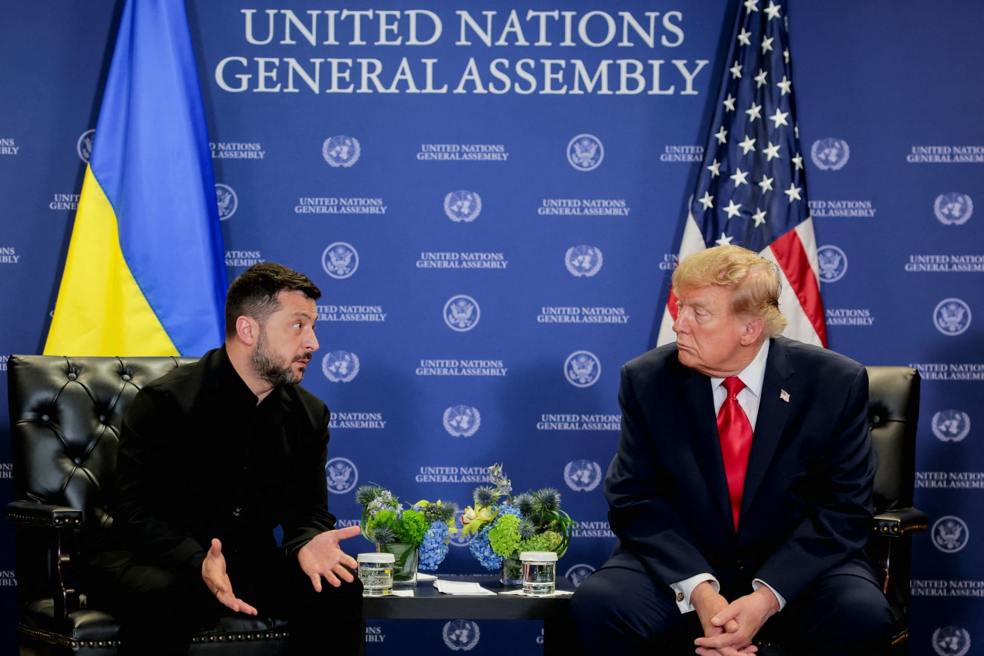 US President Donald Trump meets with Ukraine's President Volodymyr Zelenskiy during the 81st United Nations General Assembly (UNGA) in New York City, US, September 22, 2026.