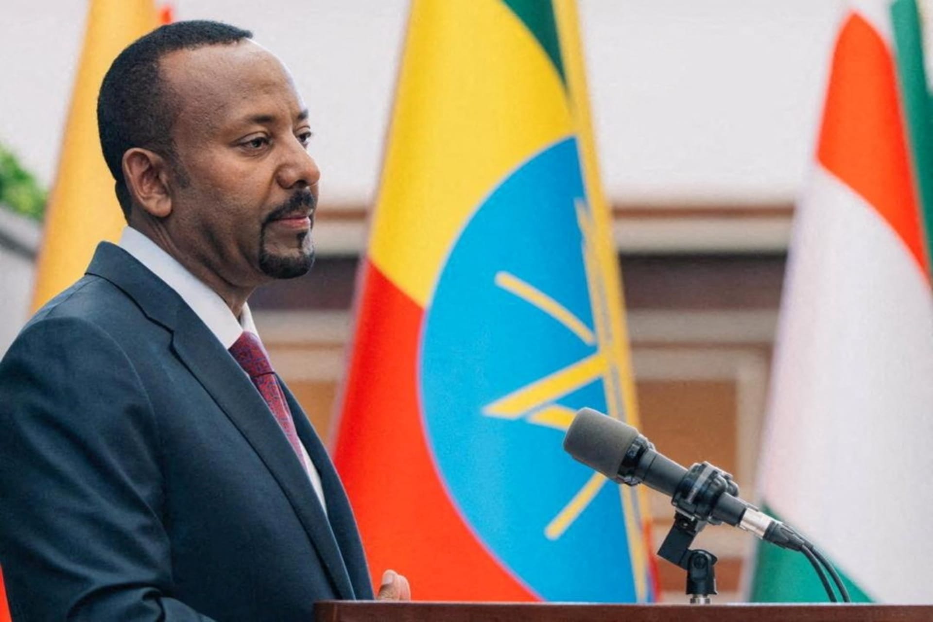 Ethiopia's Prime Minister Abiy Ahmed addresses legislators after taking oath of office to lead Ethiopia for the next five years at the Parliament building in Addis Ababa, Ethiopia, October 5, 2026. Prime Minister Office/Handout via REUTERS ATTENTION EDITORS - THIS IMAGE HAS BEEN SUPPLIED BY A THIRD PARTY. NO RESALES. NO ARCHIVES. BEST QUALITY AVAILABLE.