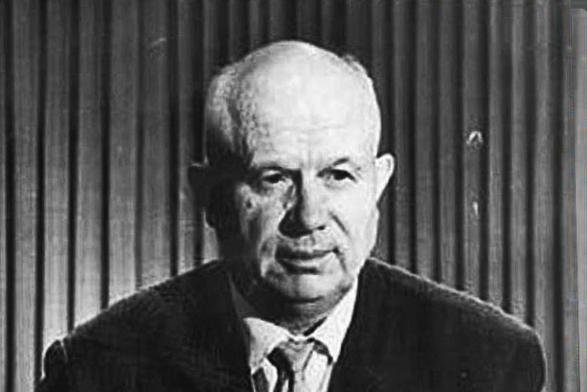 <p>Soviet Premier Nikita Khrushchev, 1962.</p>