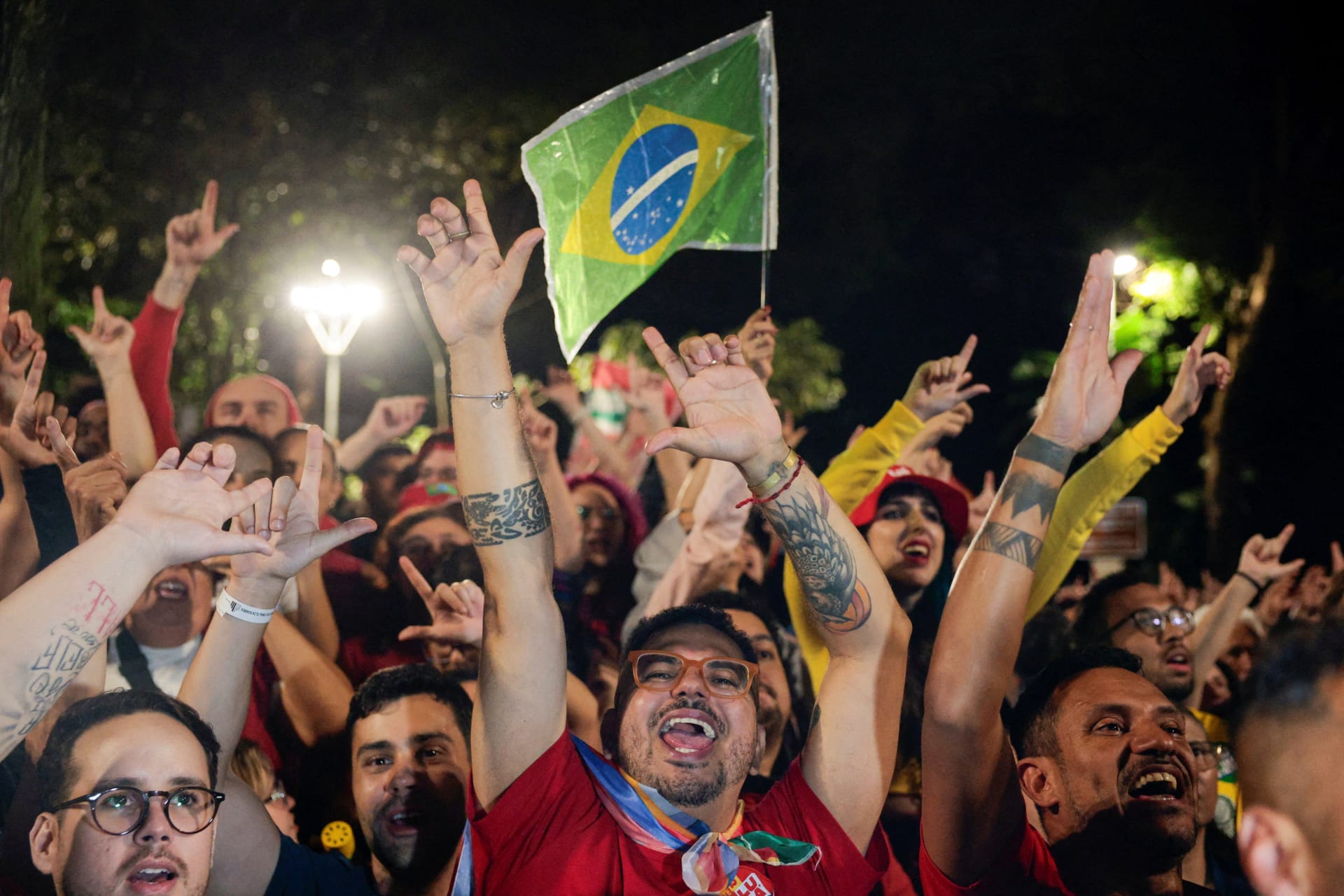 <p>Supporters gather to watch Brazil’s President Luiz Inacio Lula da Silva, the Workers’ Party (PT) candidate for re-election, speak after his victory in the presidential runoff election, at Paulista Avenue, in Sao Paulo, Brazil, October 25, 2026.</p>