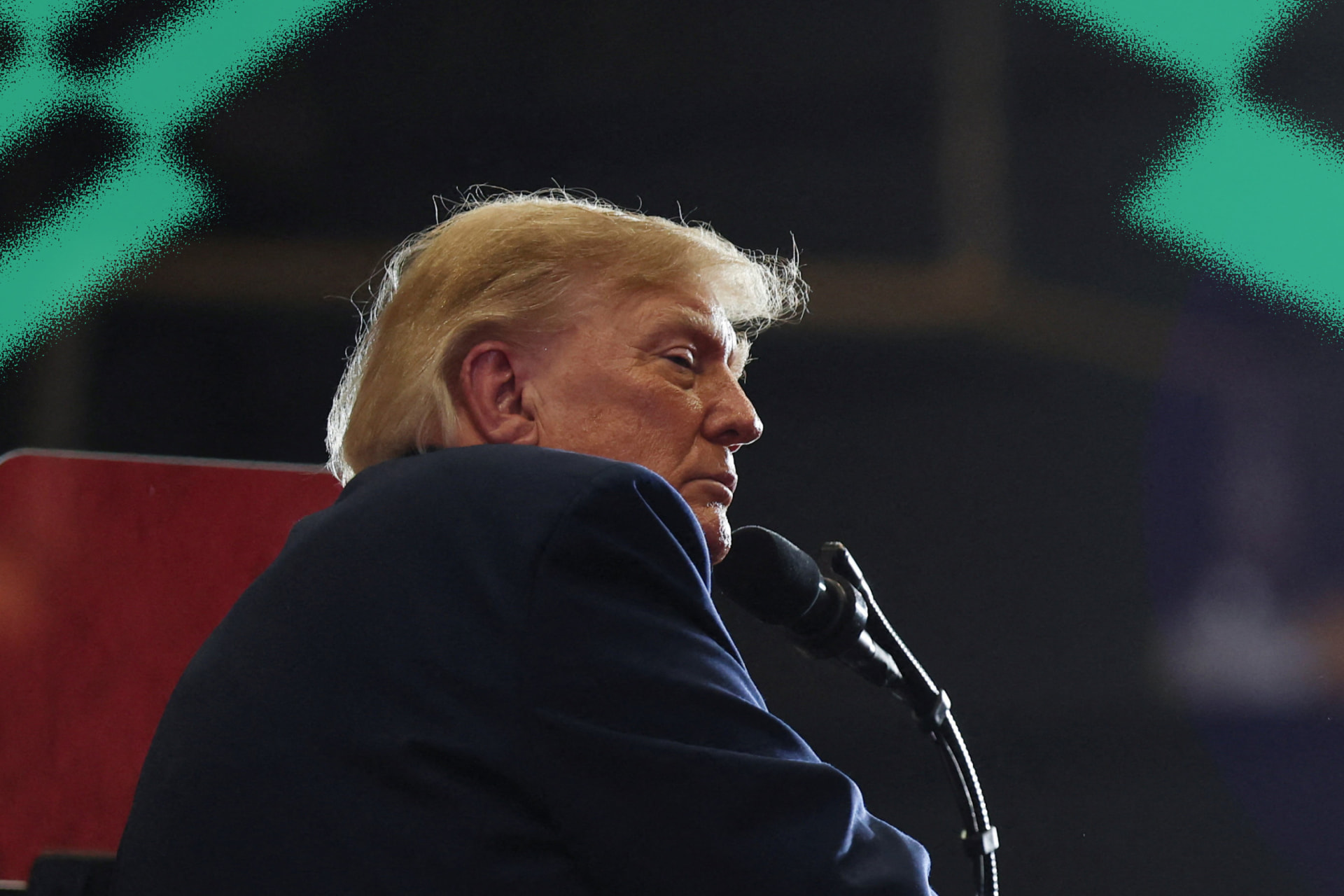 U.S. President Donald Trump speaks during a rally in support of Republican Senate candidate Darline Graham ahead of the midterm elections at Clemson University in Pendleton, South Carolina, on October 21, 2026.