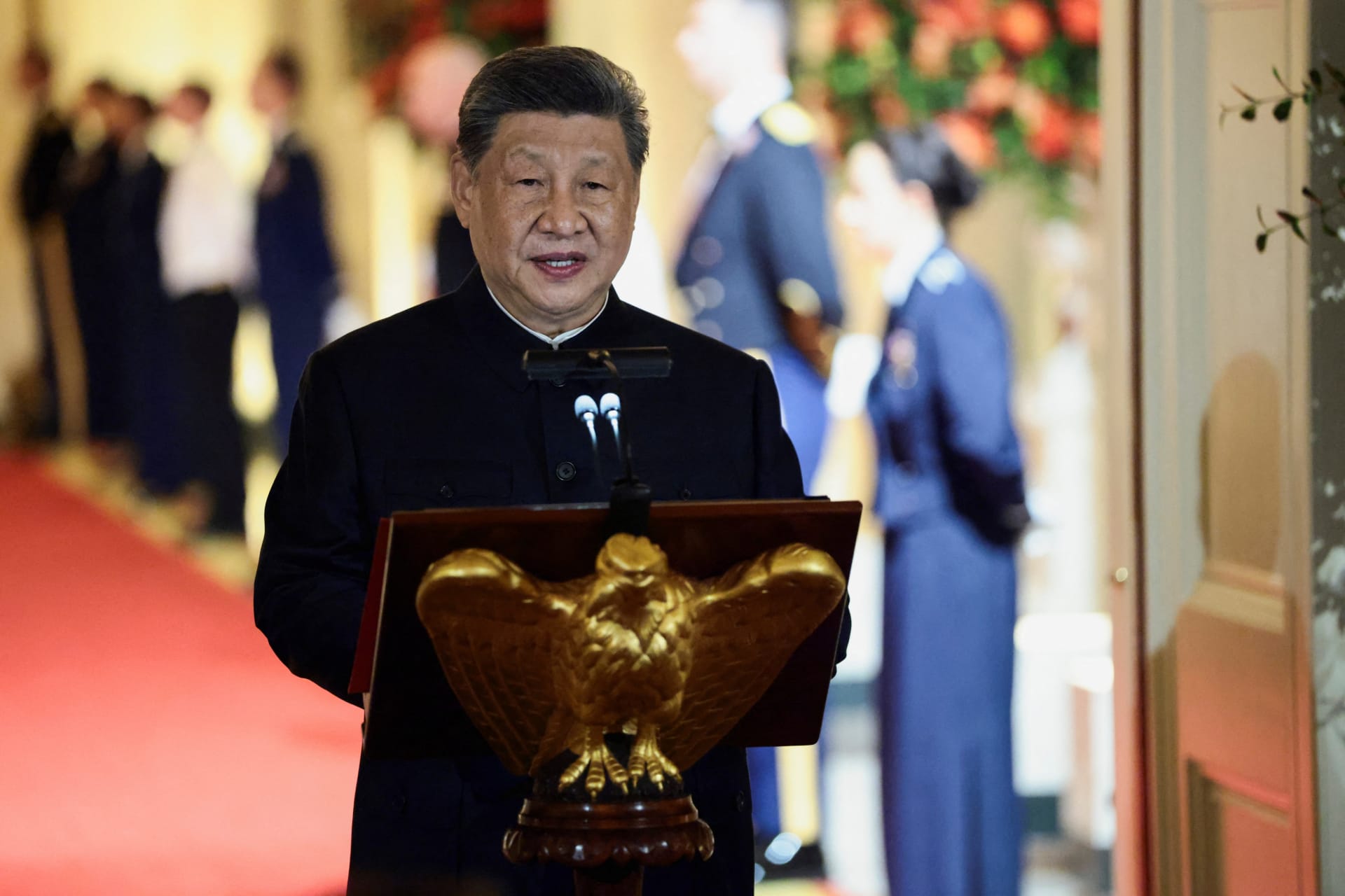 US President Donald Trump hosts state dinner for China's President Xi Jinping at the White House in Washington, D.C.