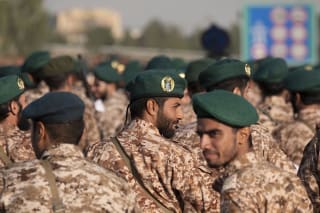 <p>Islamic Revolutionary Guard Corps personnel in Tehran, Iran, in September 2024.</p>