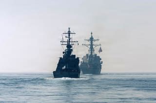 <p>The Arleigh Burke-class guided-missile destroyer USS Delbert D. Black conducts a routine maritime exercise with Israeli naval ship INS Eilat in the Red Sea on February 1, 2026.</p>