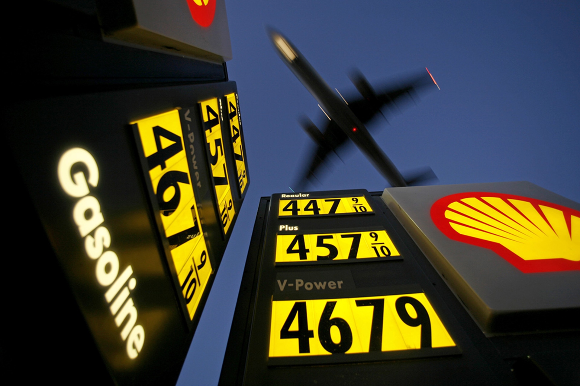 Gasoline prices advertised in San Diego, California, on June 1, 2008. 
