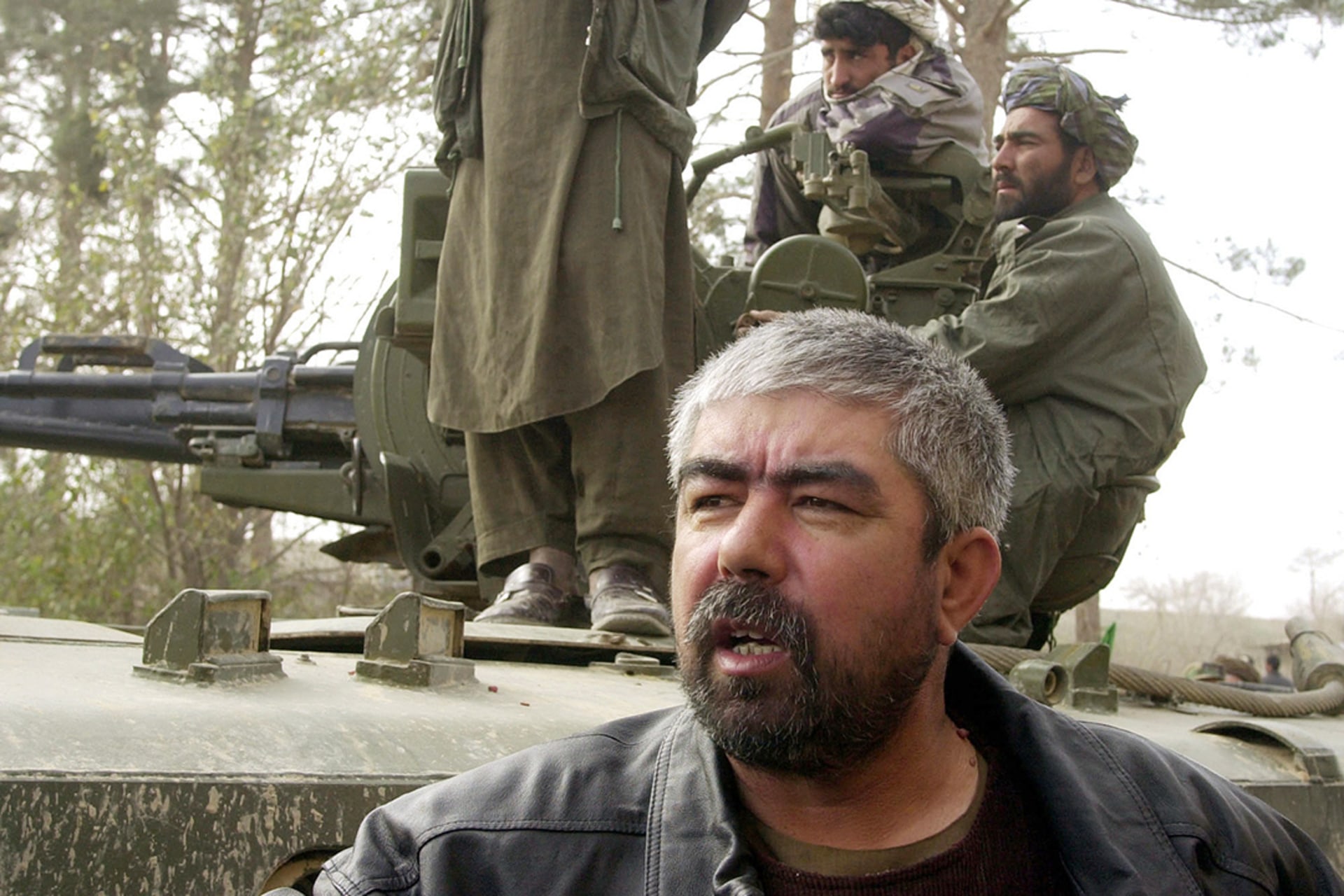 Abdul Rashid Dostum near Mazar-e-Sharif, Afghanistan, November 2001.