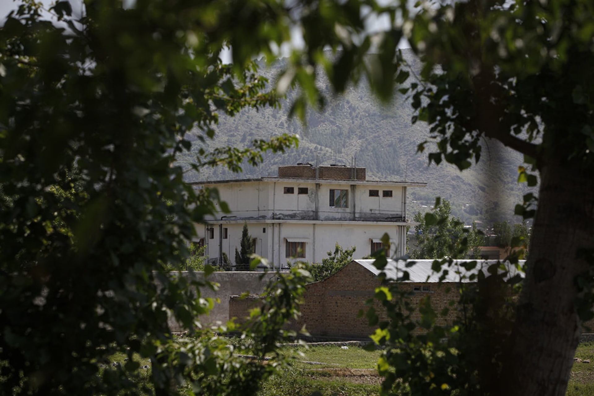 The compound where al Qaeda leader Osama bin Laden was killed in Abbottabad, Pakistan.