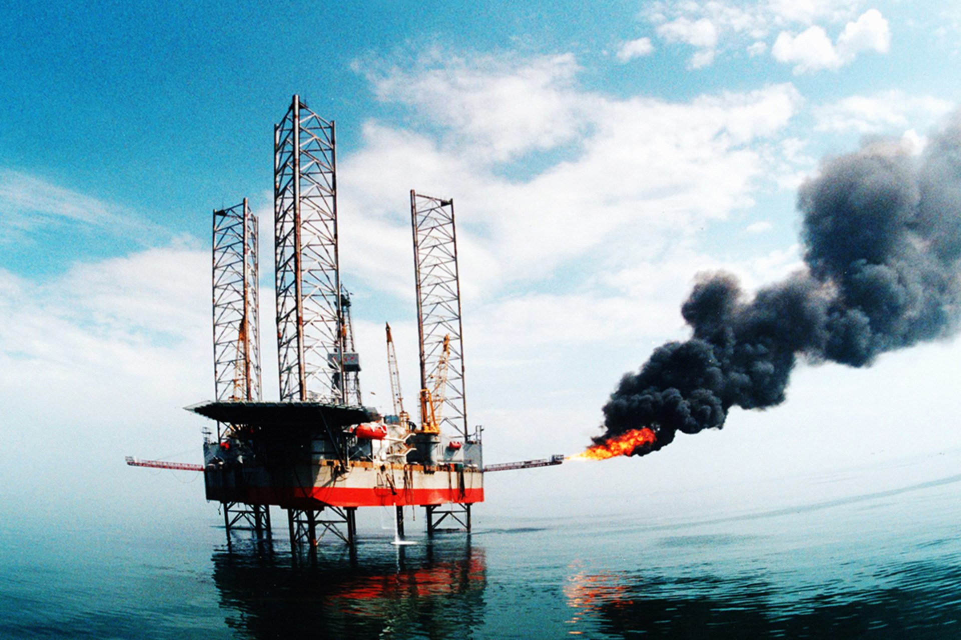 A China National Offshore Oil Corporation oil rig in China's Bohai Sea. China Newsphoto/Reuters