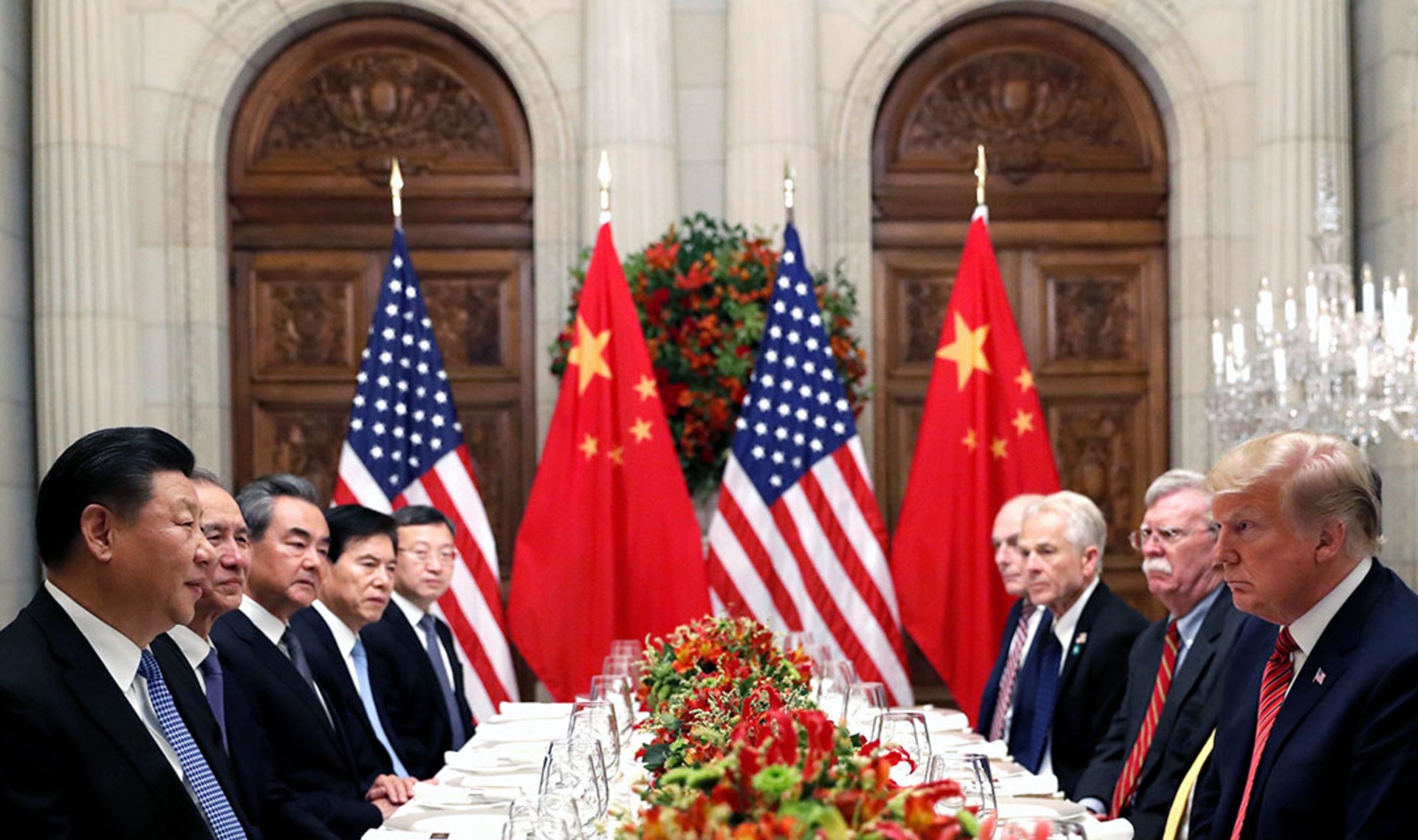 Trump and Chinese President Xi Jinping meet at the G20 summit in Buenos Aires. Kevin Lamarque/Reuters