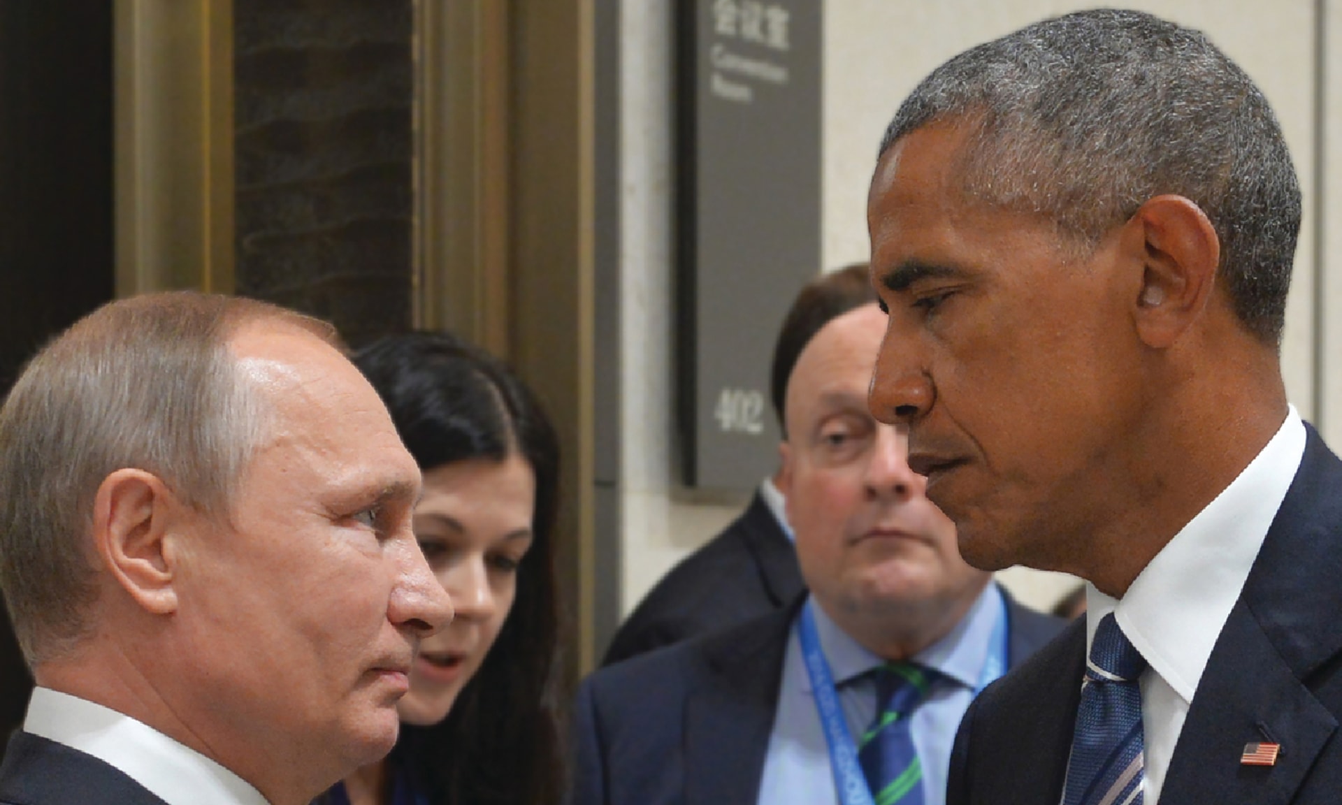 Russian President Vladimir Putin meets with US President Barack Obama on the sidelines of the G20 Leaders Summit in Hangzhou, China on September 5, 2016.