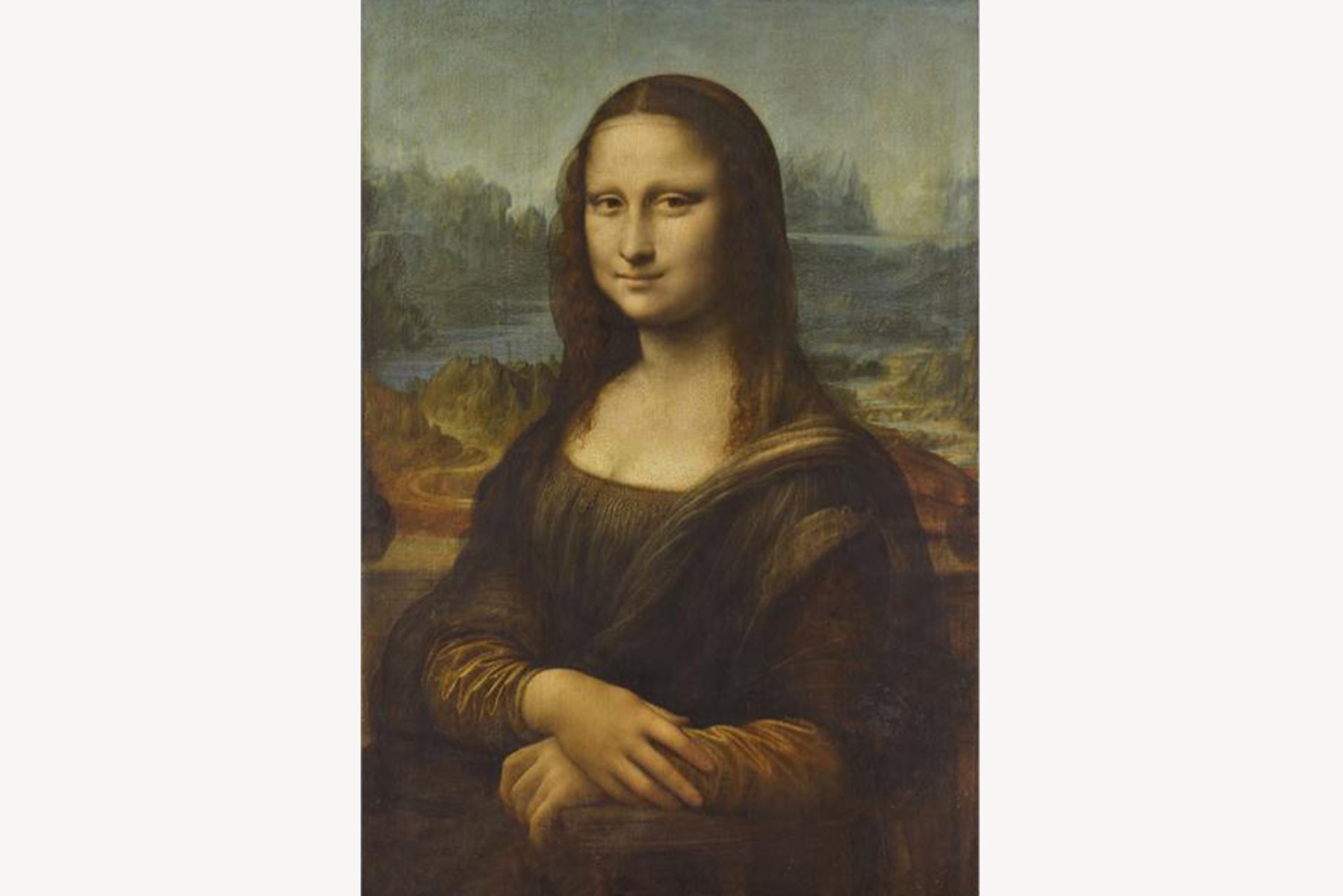 Leonardo da Vinci's portrait of Lisa Gherardini, wife of Francesco del Giocondo, better known as the Mona Lisa.