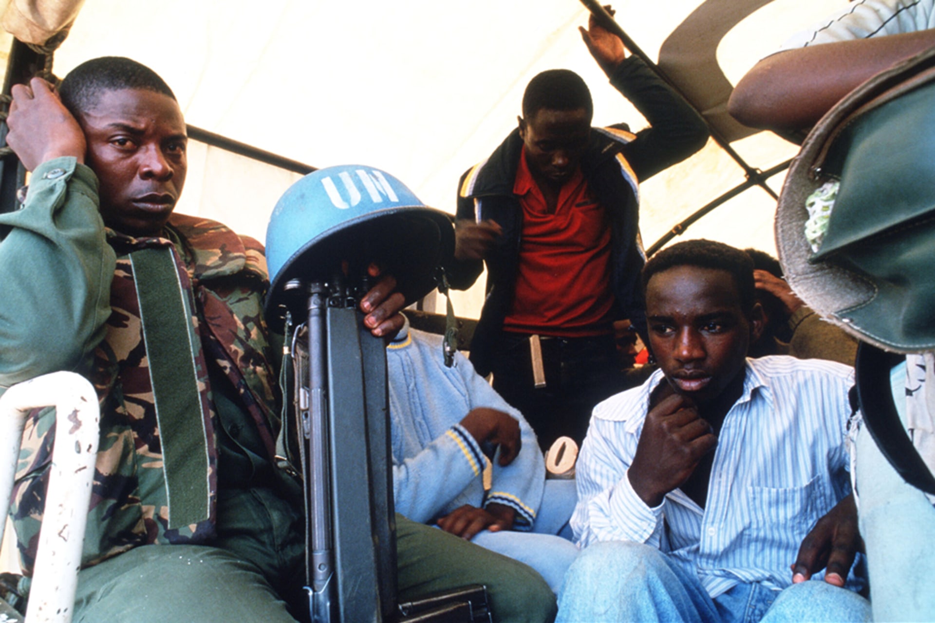 A UN peacekeeper in Rwanda on May 25, 1994.