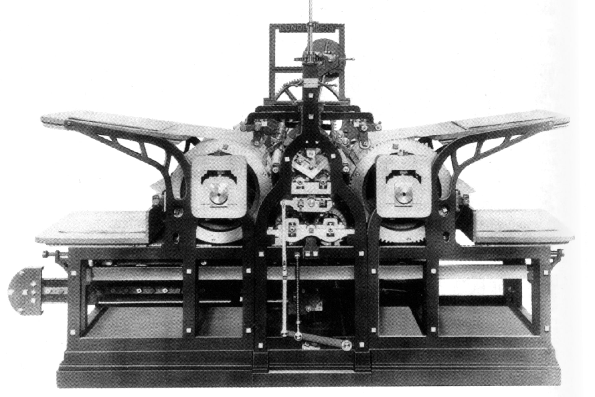 Friedrich Koenig's 1814 steam-powered printing press.