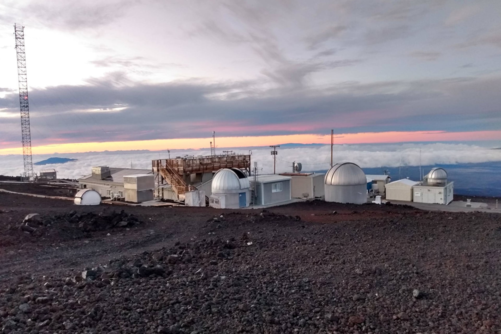 The Mauna Loa Observatory on the Big Island of Hawaii.