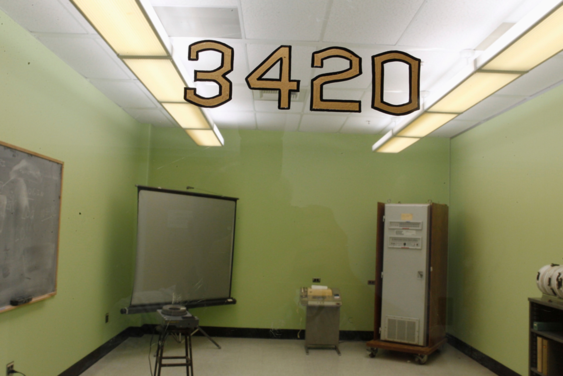 UCLA's Interface Message Processor (IMP), right, is pictured in the birthplace of the Internet, at 3420 Boelter Hall, the original location of the first Arpanet node at UCLA in Los Angeles, California.