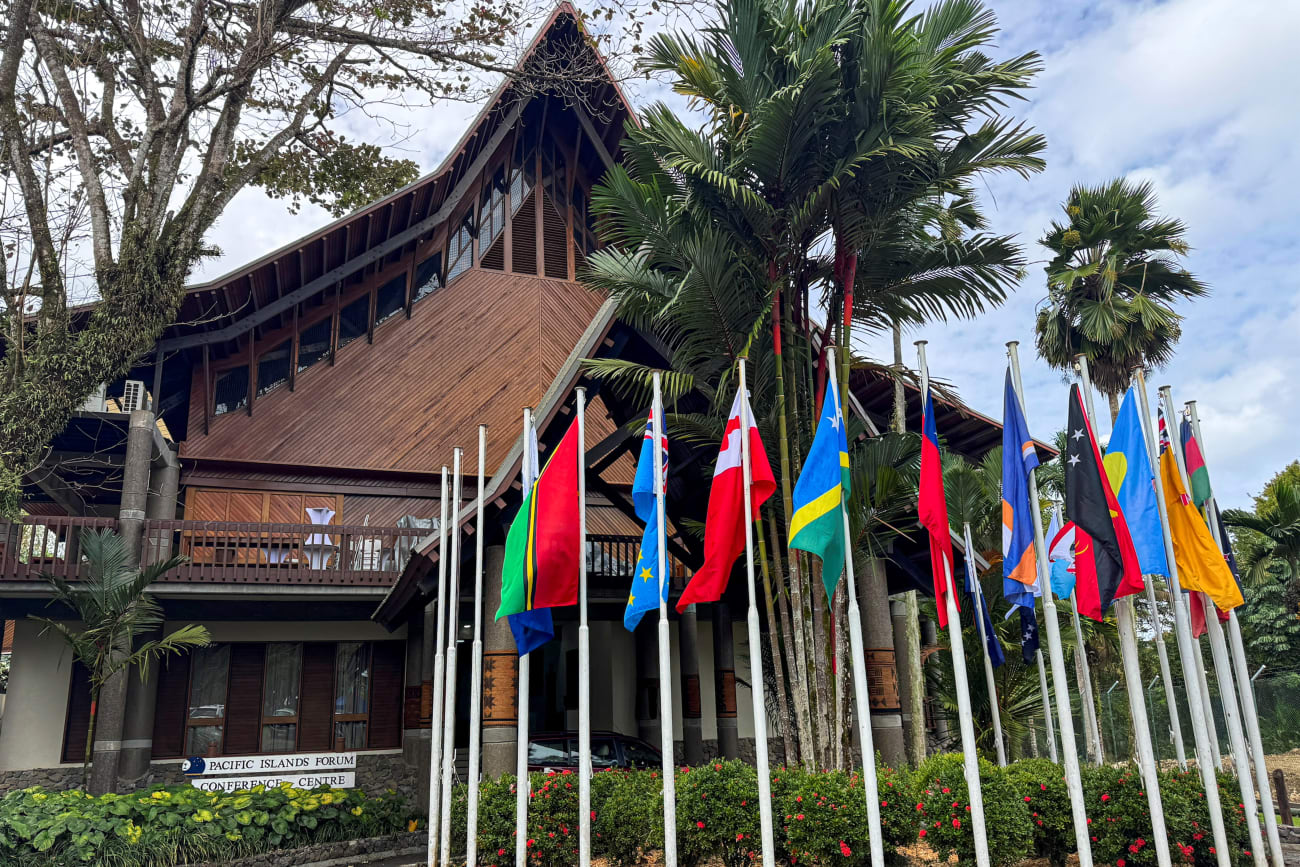 The headquarters for the Pacific Islands Forum, in Suva, Fiji, on August 7, 2026.