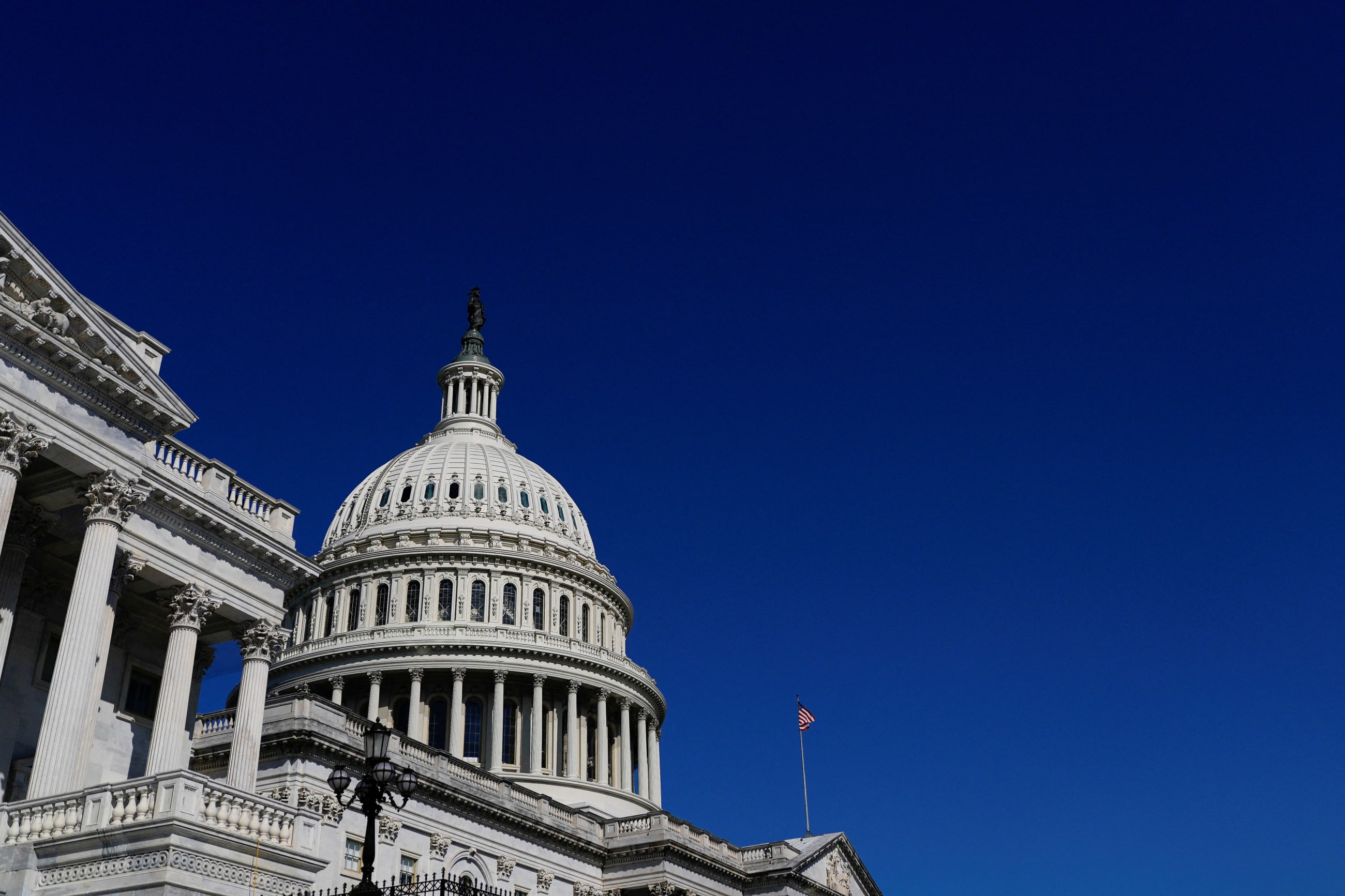 A view of the dome of the U.S. Capitol building, on Capitol Hill in Washington DC, on September 19, 2025.