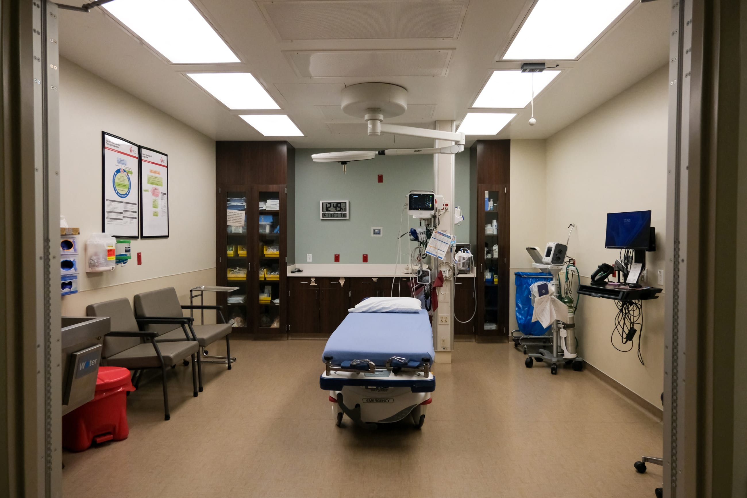 A view shows the emergency room in Holton Community Hospital, in Holton, Kansas, on June 11, 2025.
