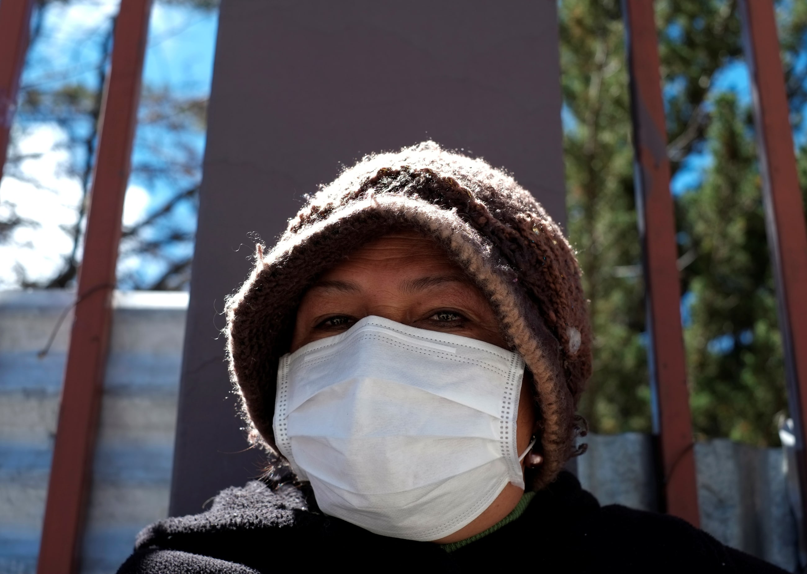 A cancer patient takes part in a protest demanding better medical assistance, at General Hospital, in La Paz, Bolivia, on April 13, 2017.
