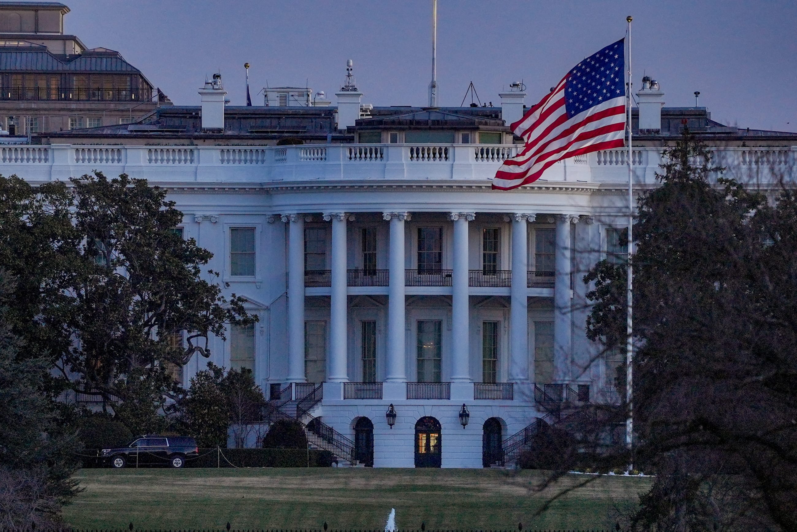 A view of the White House is seen, in Washington, DC, on March 2, 2026.