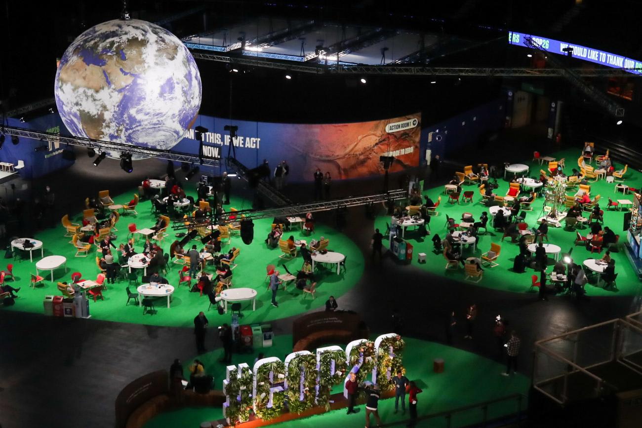 A general view of the UN Climate Change Conference (COP26), in Glasgow, Scotland, Britain November 12, 2021.
