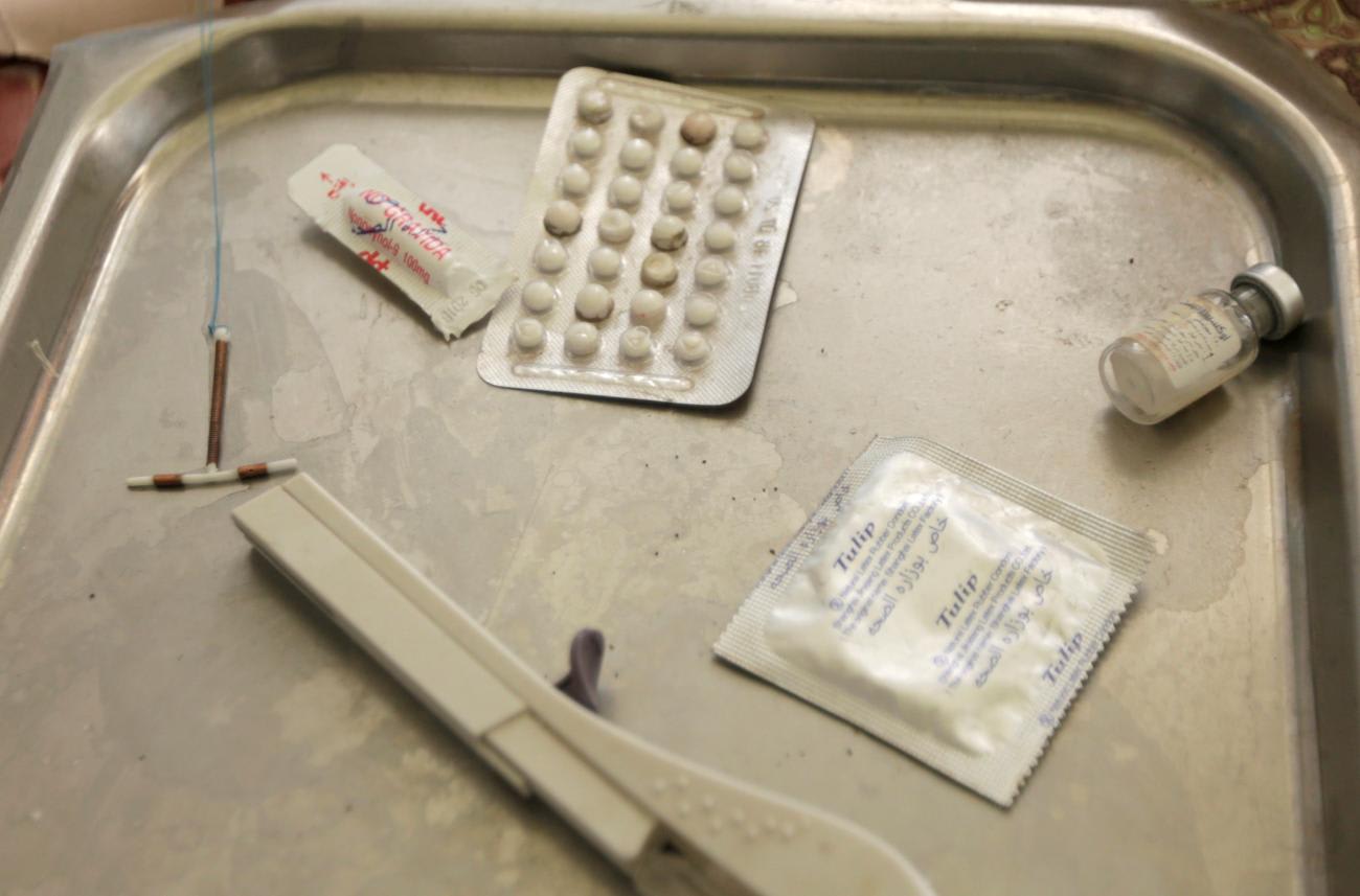Contraceptive means at health center in Cairo, Egypt, on February 4, 2020.