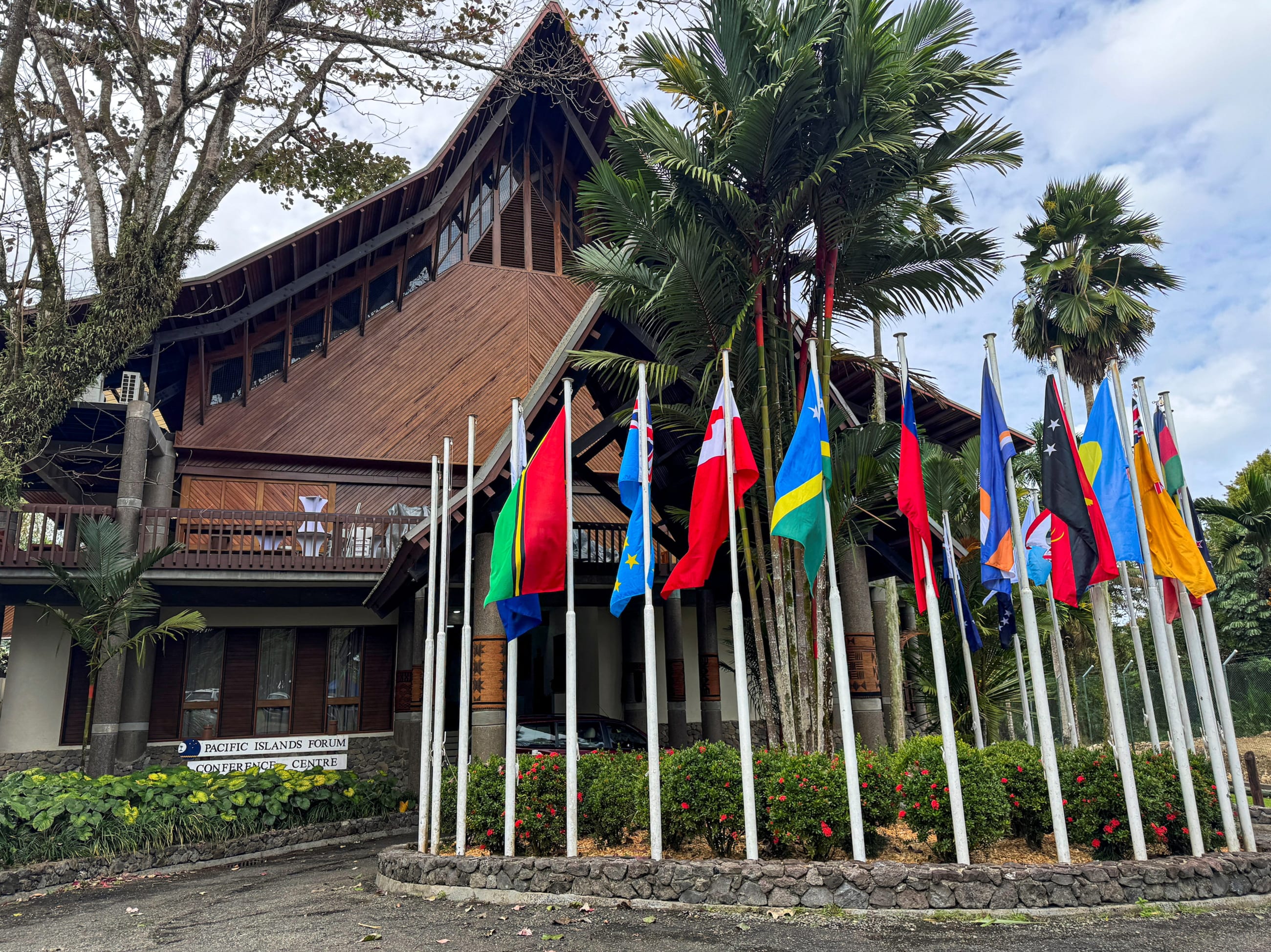 The headquarters for the Pacific Islands Forum, in Suva, Fiji, on August 7, 2026.
