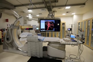Technology in the Interventional Radiology room is shown at the newly constructed Kaiser Permanente San Diego Medical Center hospital, in San Diego, California, on April 17, 2017.