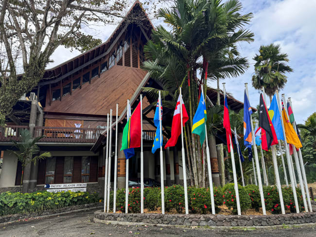 The headquarters for the Pacific Islands Forum, in Suva, Fiji, on August 7, 2026.