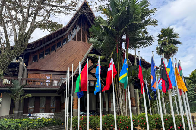 The headquarters for the Pacific Islands Forum, in Suva, Fiji, on August 7, 2026.