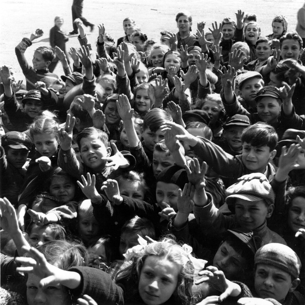 In 1948, the city of Vienna, Austria, houses an estimated 500,000 German refugee children, straining UNICEF’s resources. Raymond Kleboe/Stringer/Getty Images