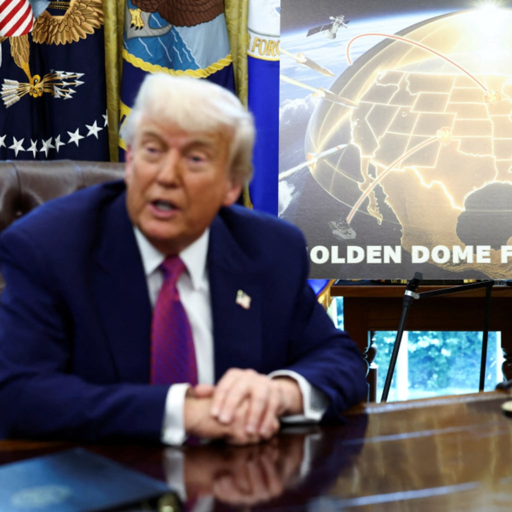 <p>President Donald Trump announces the Golden Dome missile defense shield in the Oval Office, May 20, 2025. </p>
