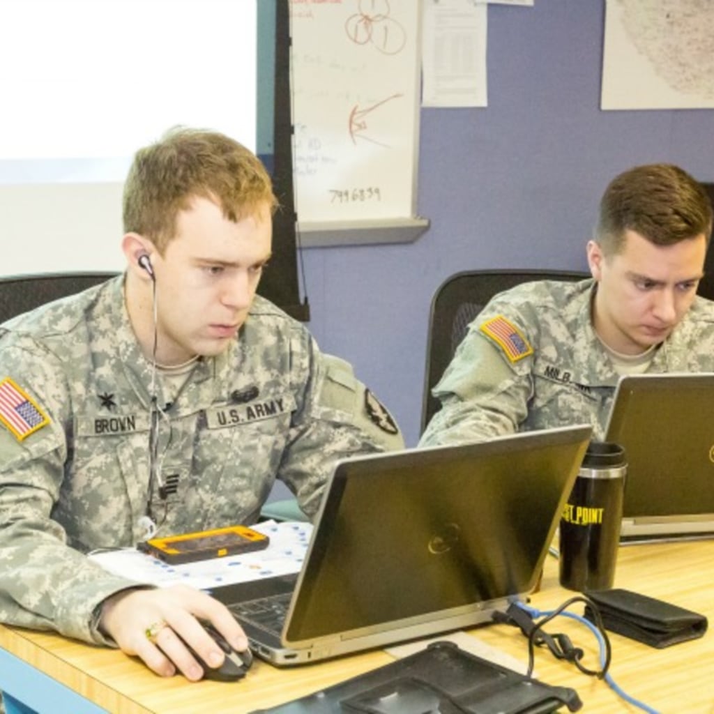 <p>U.S. Military Academy cadets compete against the four other service academies in the 15th annual Cyber Defense Exercise, April 13-17, 2015. </p>
