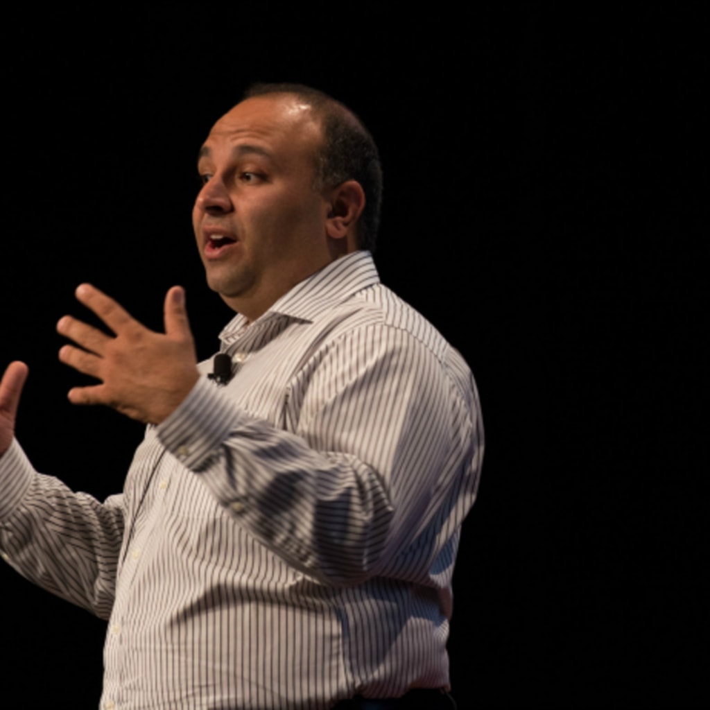 <p>Rayid Ghani at the CeBIT 2013 Start Up Conference in Sydney, Australia. </p>
