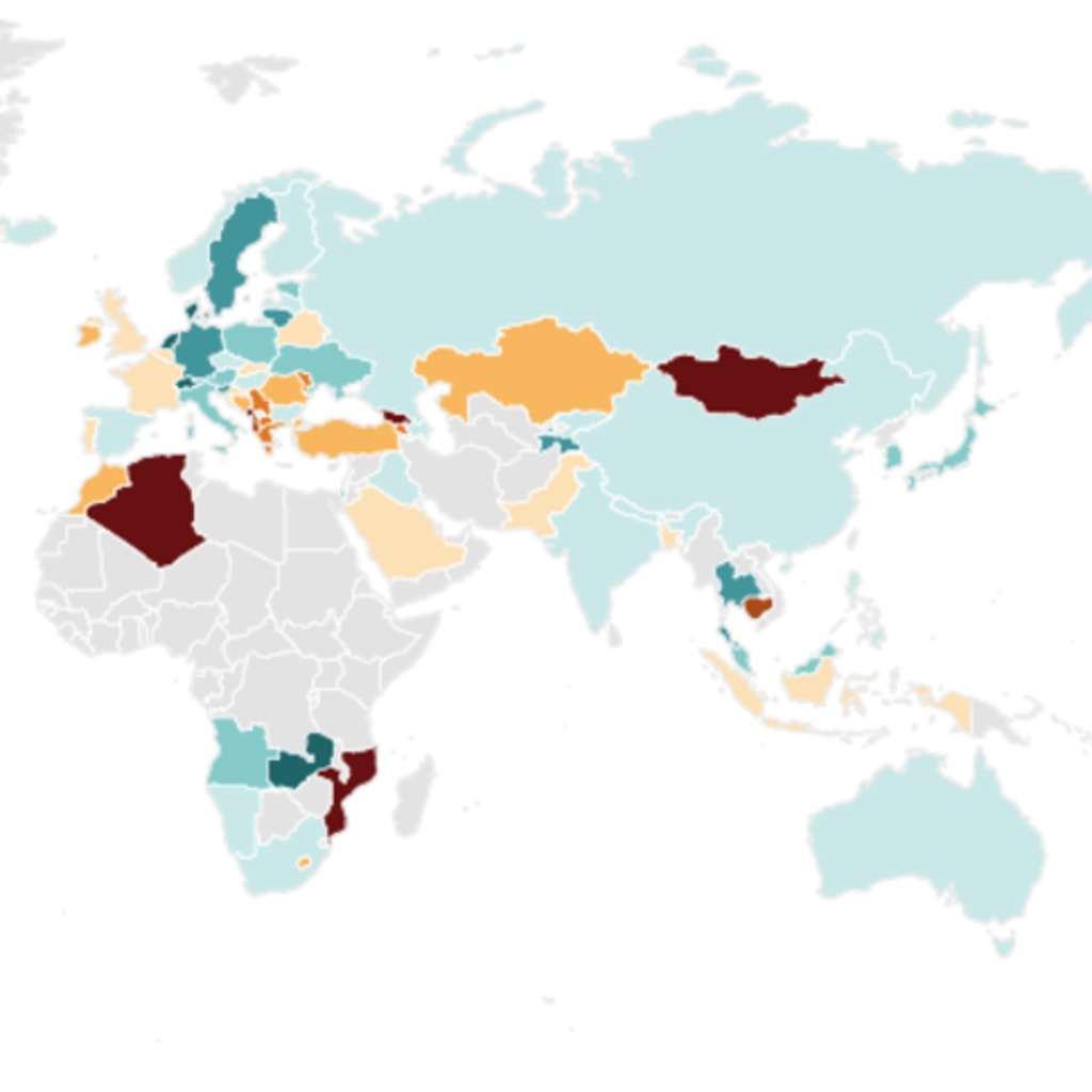 map tracking global trade