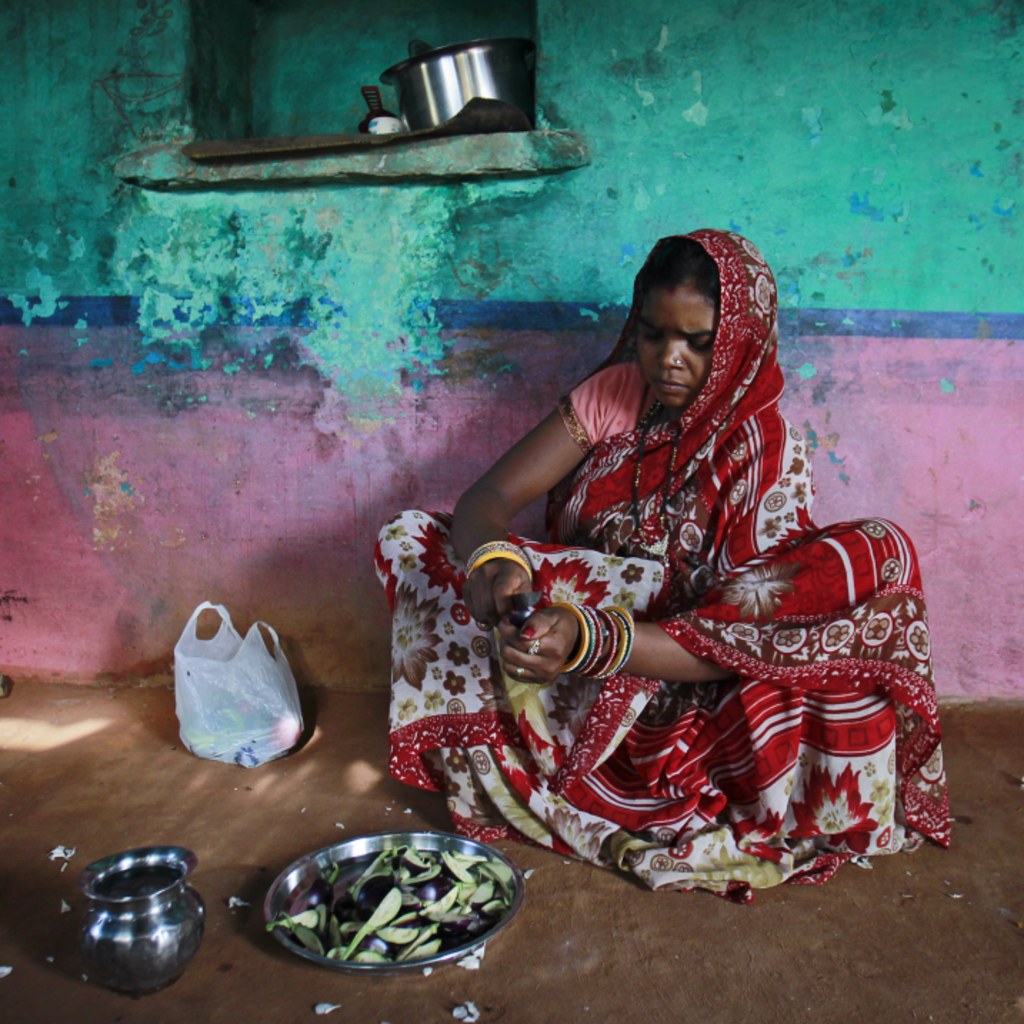 <p>Krishna, 13, at her house in a village near Baran, in the northwestern state of Rajasthan, July 17, 2012. Krishna married her husband when she was 11 and he was 13. The legal age for marriage in India is 18, but marriages like these are common.</p>
