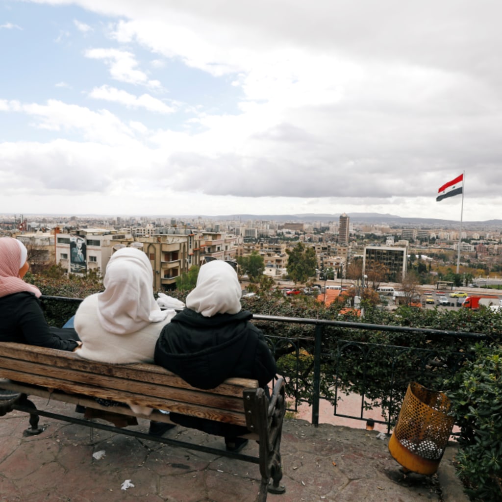 <p>Women in Damascus, Syria February 27, 2018. </p>
