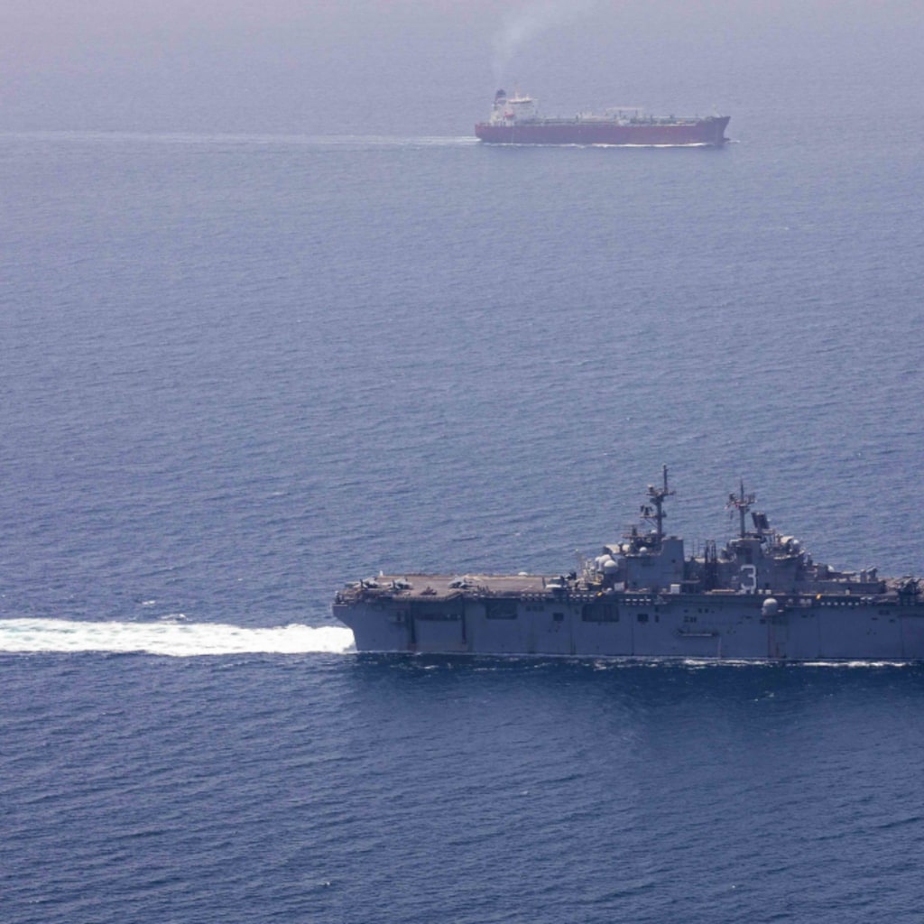 Tanker in the Strait of Hormuz