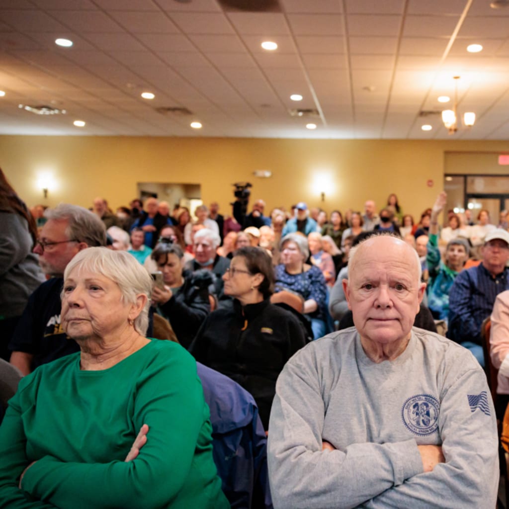 <p>People attend a town hall meeting for constituents held by Democratic U.S. Senator Andy Kim at Teamsters Local 331 Hall in Egg Harbor City, New Jersey, U.S. March 20, 2025</p>

