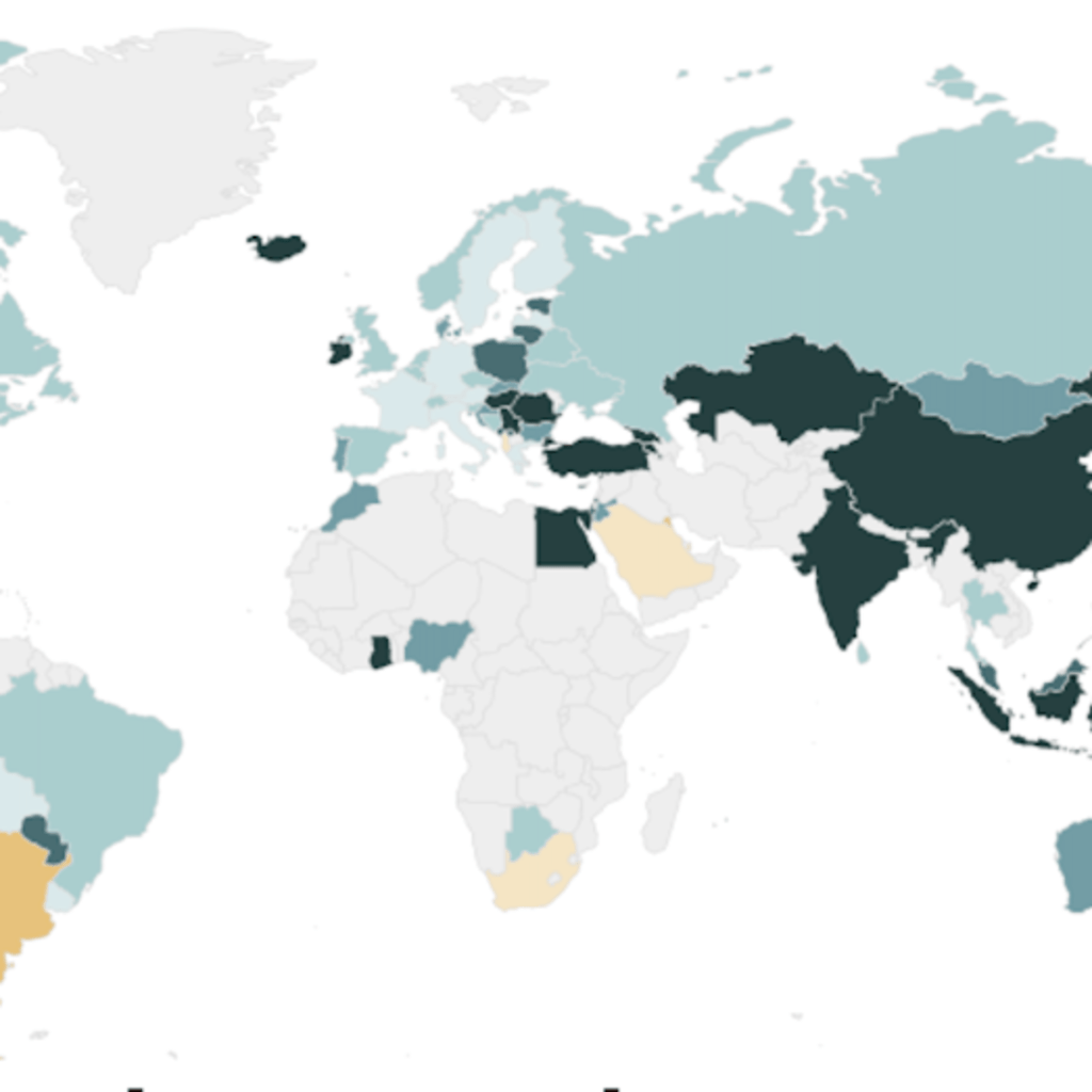 map tracking global growth