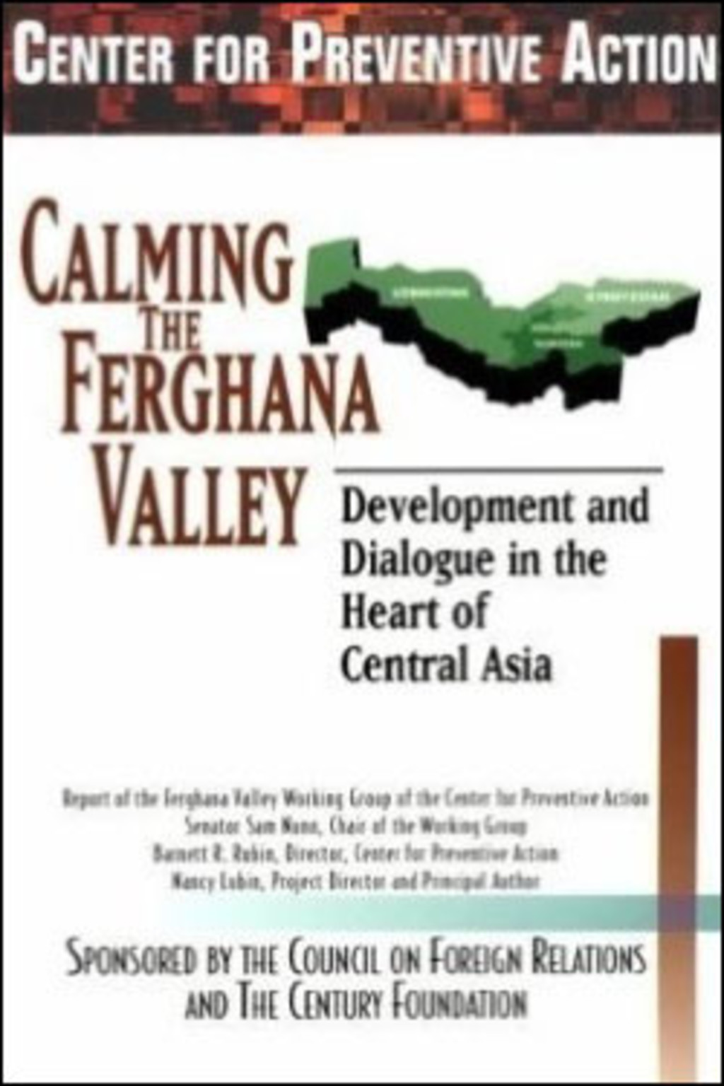 Calming the Ferghana Valley cover
