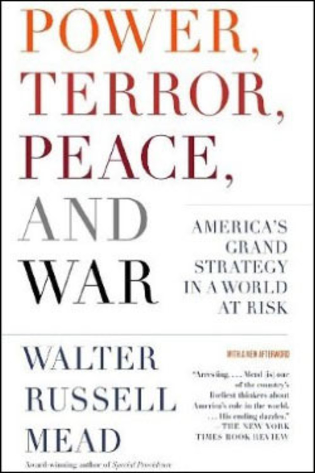 Power, Terror, Peace, and War cover