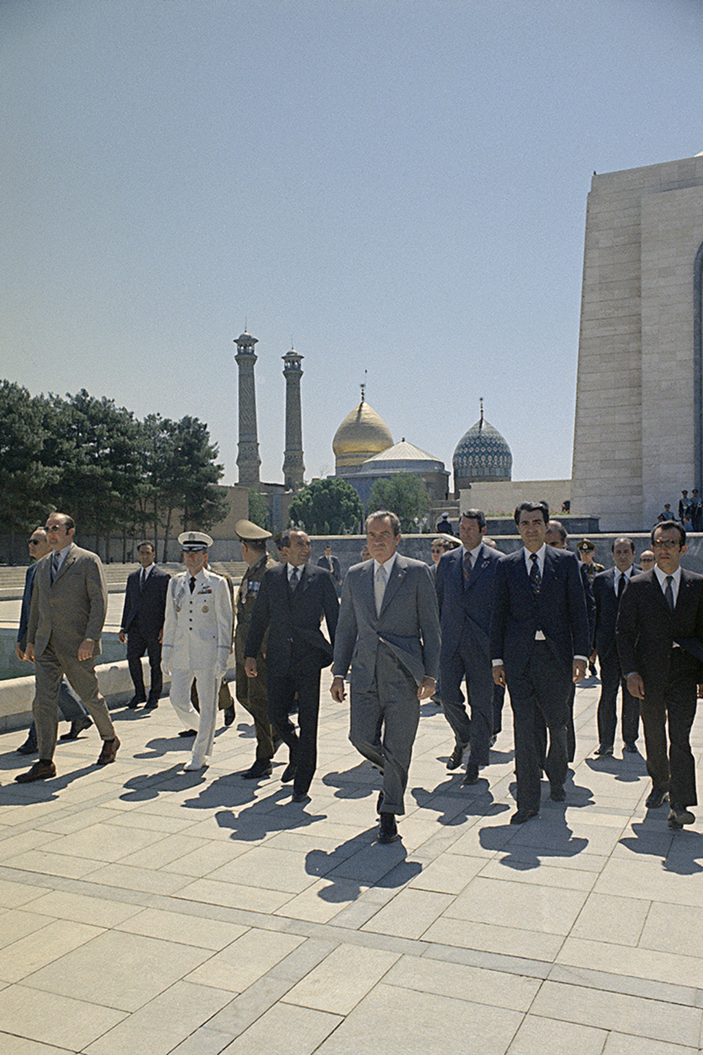 U.S. President Richard Nixon during his trip to Iran, May 1972.