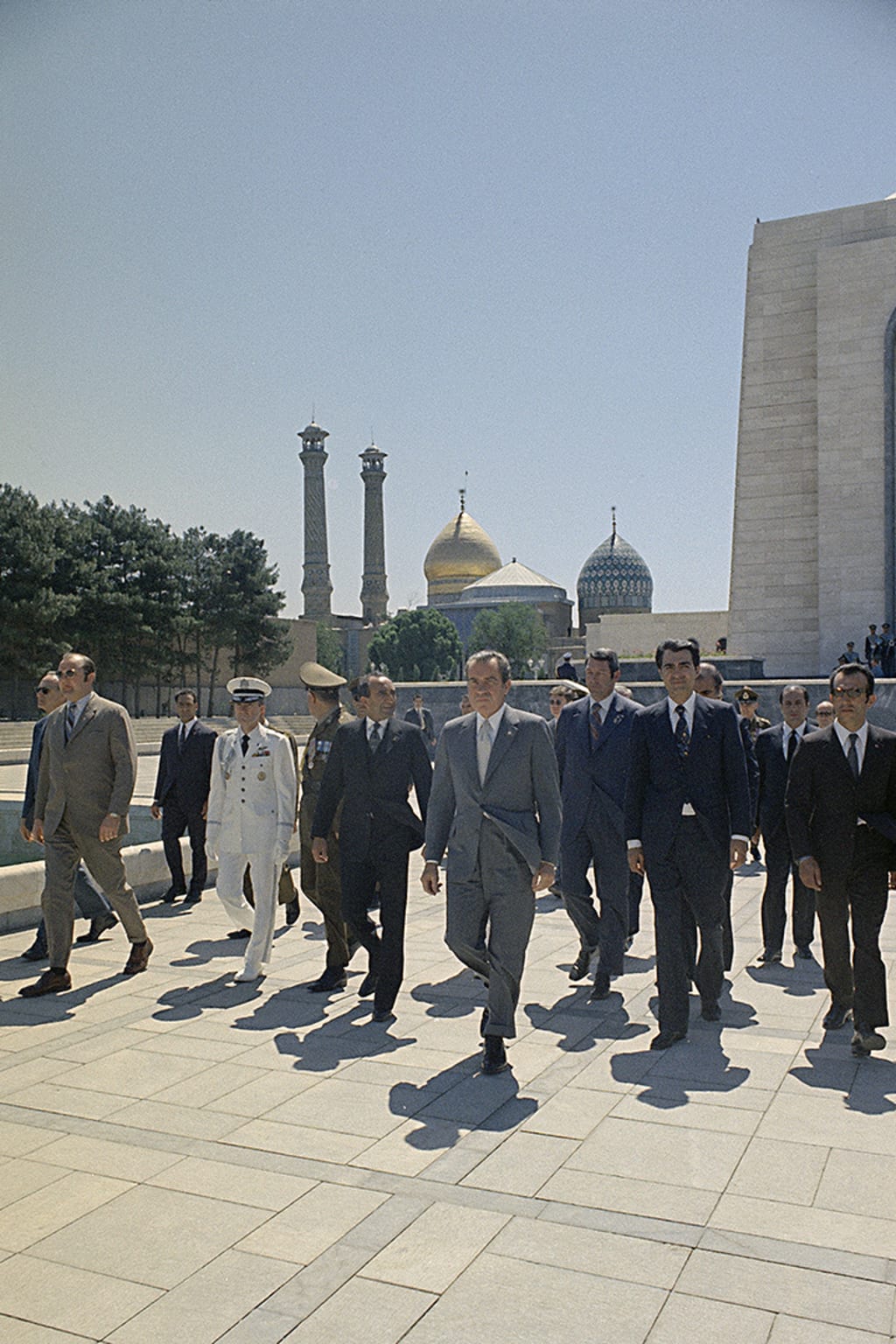 U.S. President Richard Nixon during his trip to Iran, May 1972.