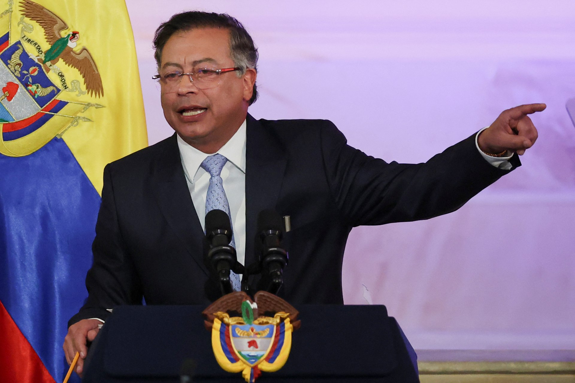 <p>Colombian President Gustavo Petro speaks at the opening of a new session of Colombia’s Congress on July 20, 2025.</p>