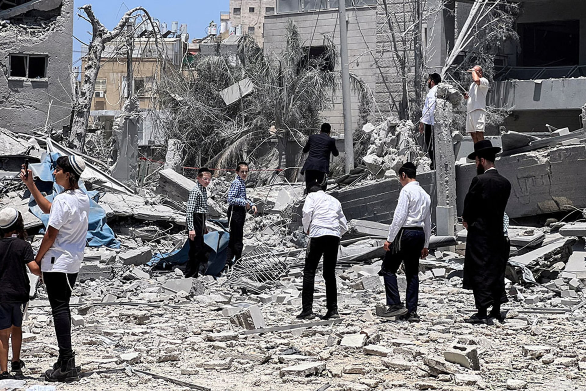 <p>An impacted site following missile attack from Iran on Israel, in Bnei Brak, Israel, June 16, 2025.</p>
